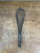 Vintage 14” French Wire Chef’s Balloon Whisk with Metal Handle