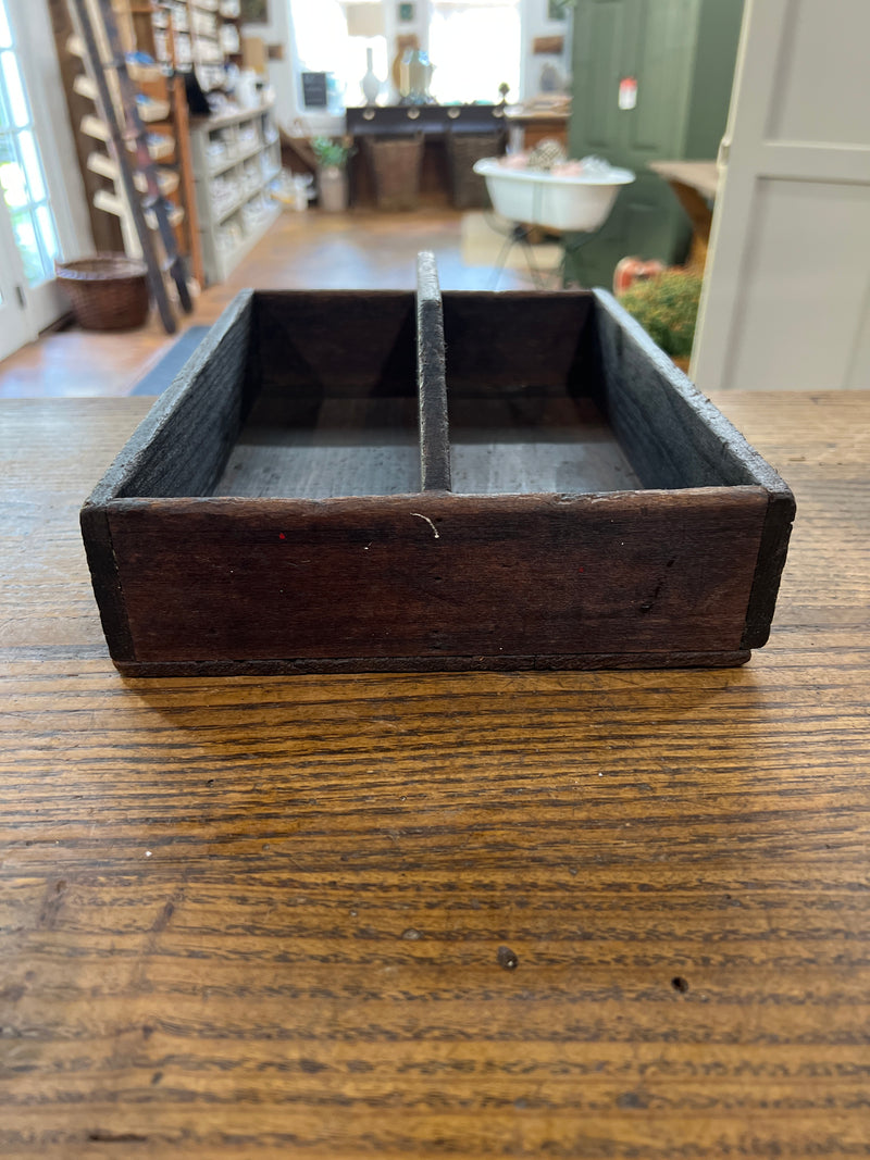 Vintage Wooden Cutlery Tray