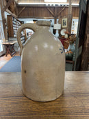 Antique Salt Glazed Two Gallon Stoneware Cobalt Blue Floral Design Jug