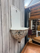 Vintage European Cast Iron Wall Fountain