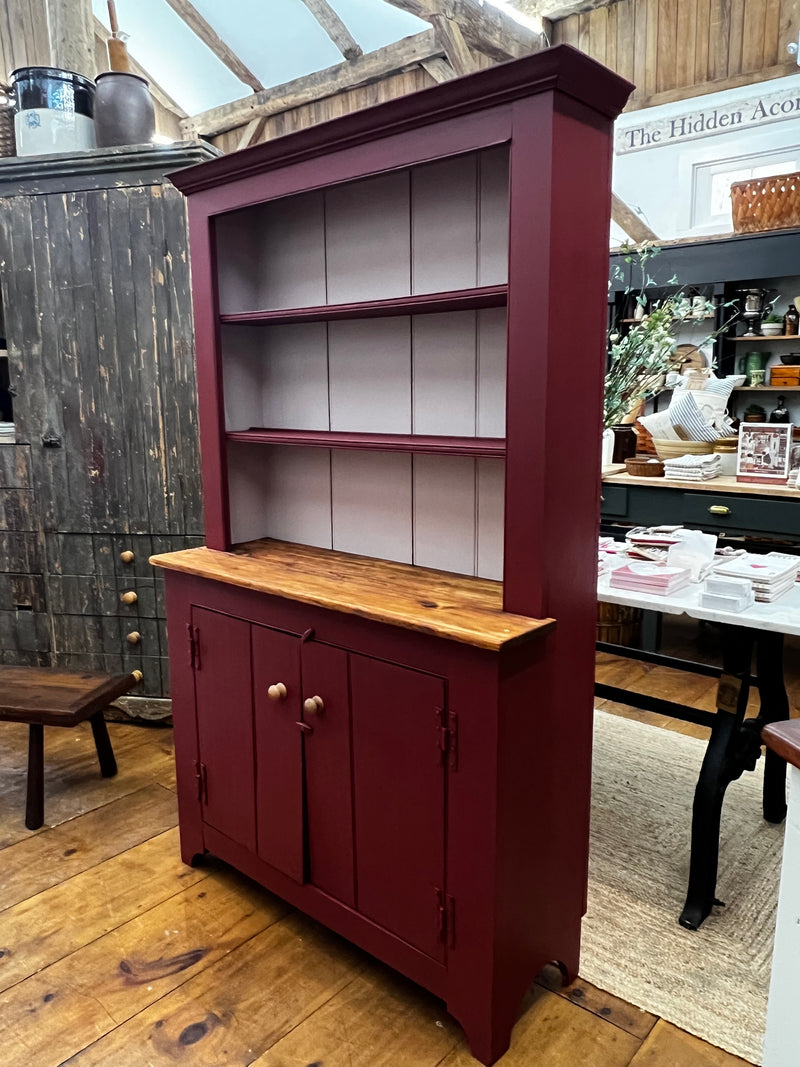 Vintage Pine Painted Hutch