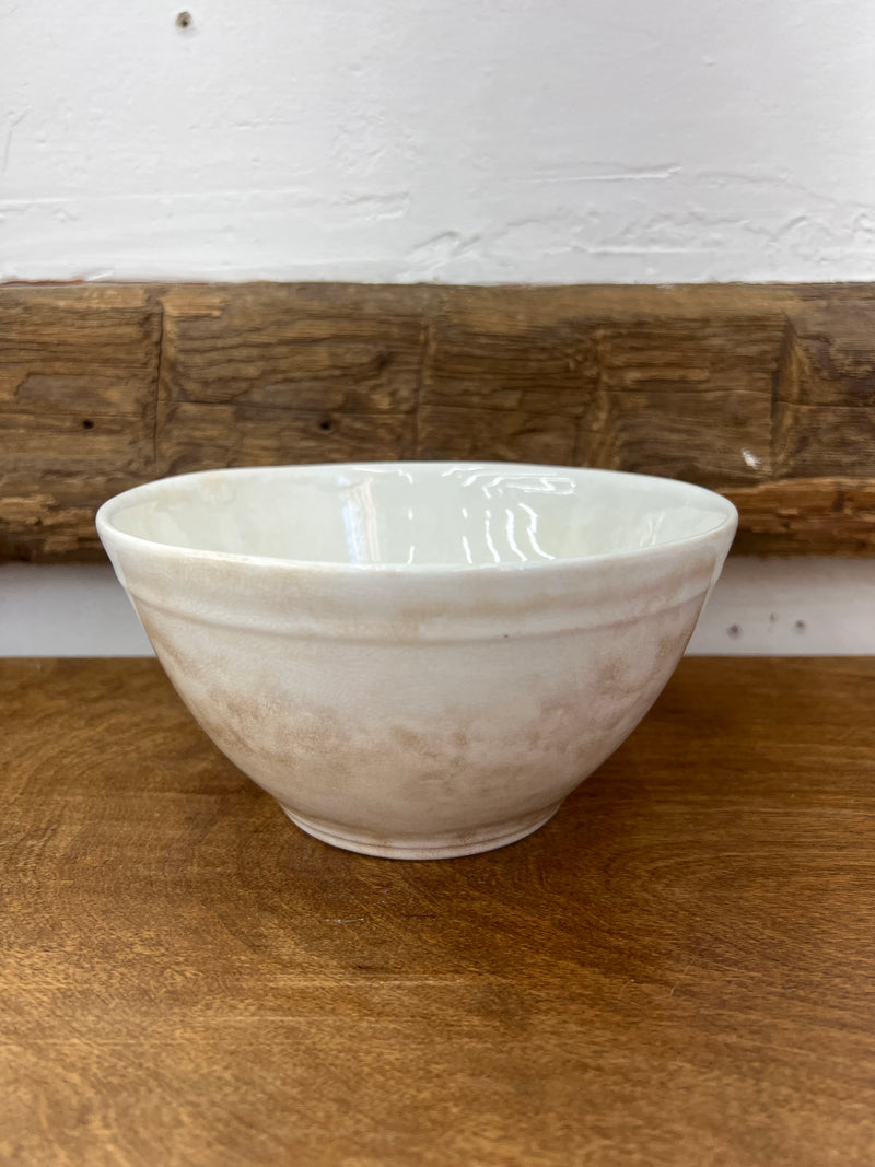 Vintage The Wheeling Pottery Co. Ironstone Bowl