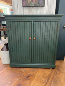Antique Beadboard Two Door Cabinet
