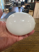 Vintage Hand Blown Milk Glass 3” Egg