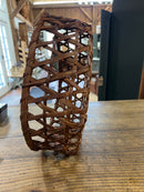 Vintage 13” Shaker Style Hexagonal Weave Cheese Basket