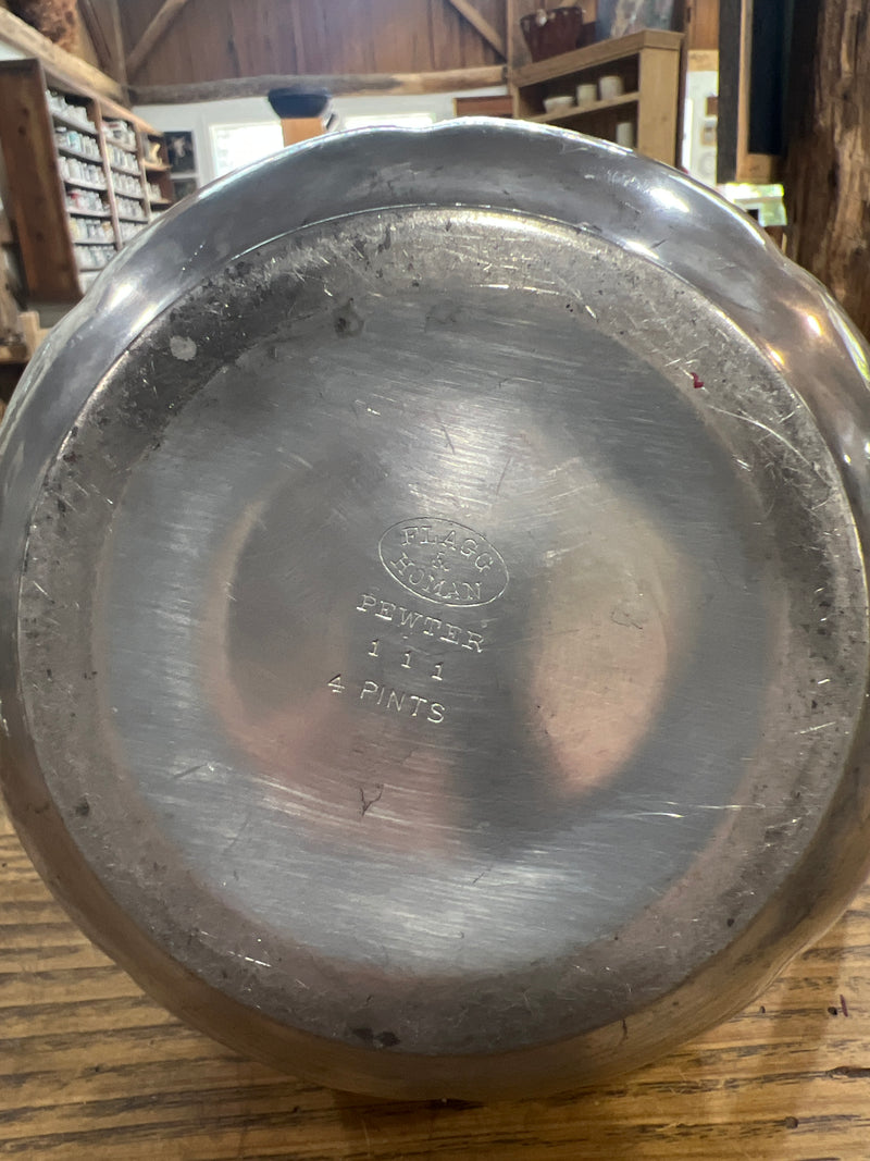 Vintage Flagg + Homan Pewter Pitcher