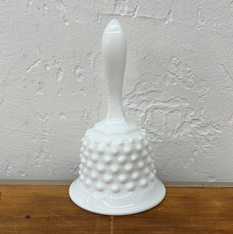Vintage Fenton Hobnail Milk Glass Bell