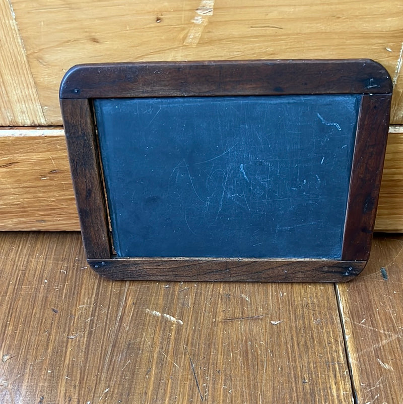 Vintage Small Framed School Slate Double Sided Chalkboard