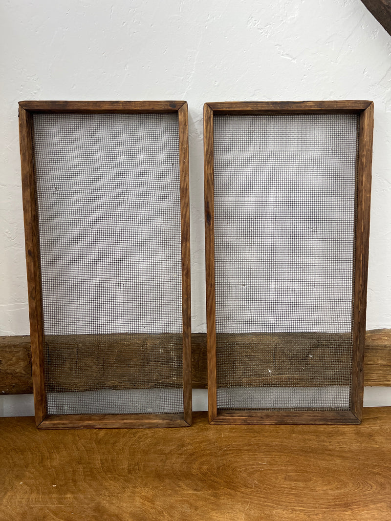 Primitive Mesh Wooden Framed Drying Tray