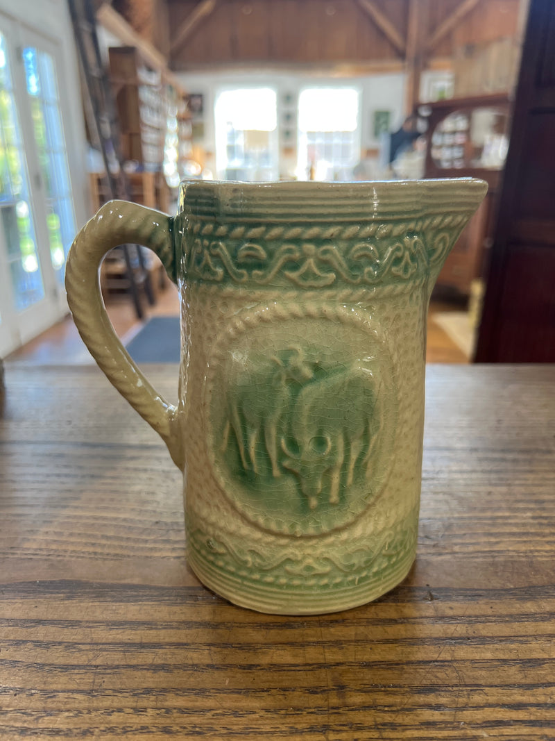 Vintage Hull Pottery Cows Grazing Milk Pitcher