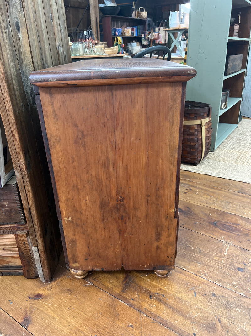 Antique Pine Blanket Chest with Single Drawer