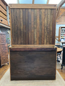 Early American Oak Apothecary Cabinet/Hutch
