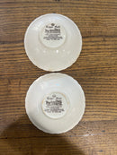 Vintage Staffordshire Royal Mail Brown + White Bowl