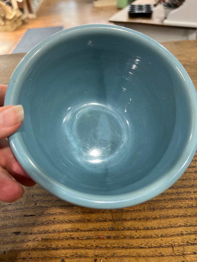 Vintage Blue Stoneware Bowl