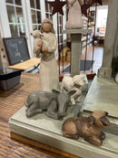 Willow Tree 2002 Crèche with Angel Stand 1999-2000 12-Piece Nativity Set