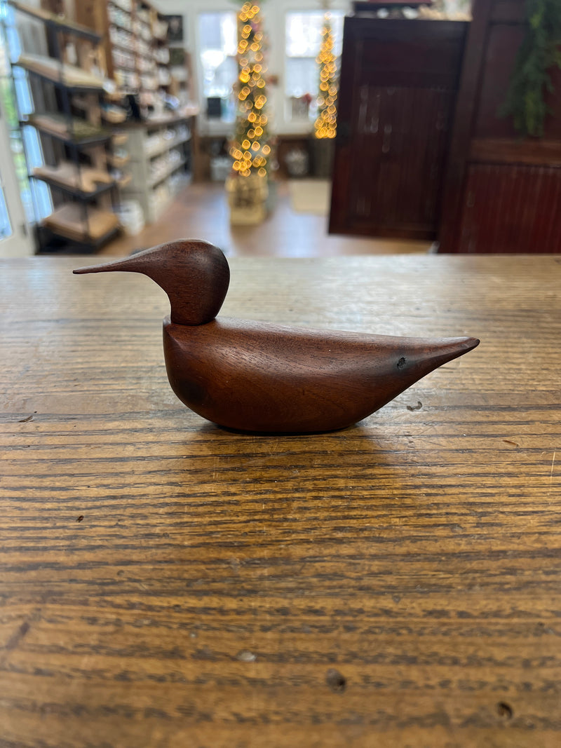 Vintage Wooden Small Duck