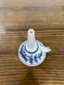Vintage Blue Onion Porcelain Funnel