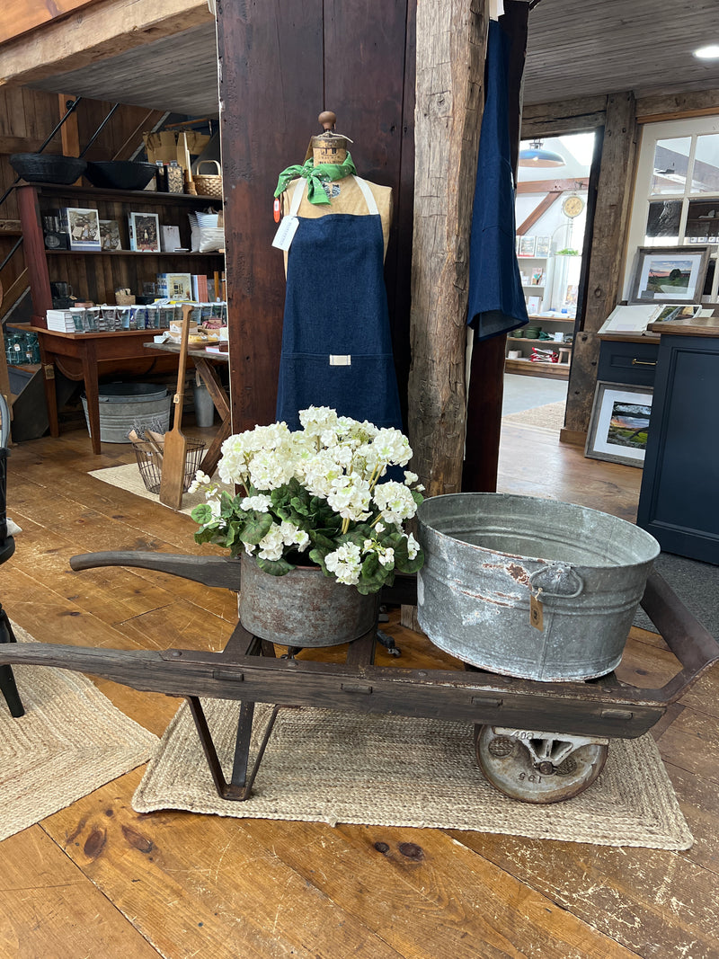 Vintage Railroad Wooden and Cast Iron Hand Truck