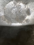 Vintage Wooden Industrial  Mold and Pewter Bowl by Gordon Davis