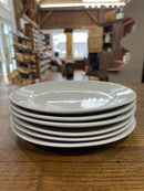 Vintage J + G Meakin Hanley White Ironstone Dinner Plate SET OF SIX