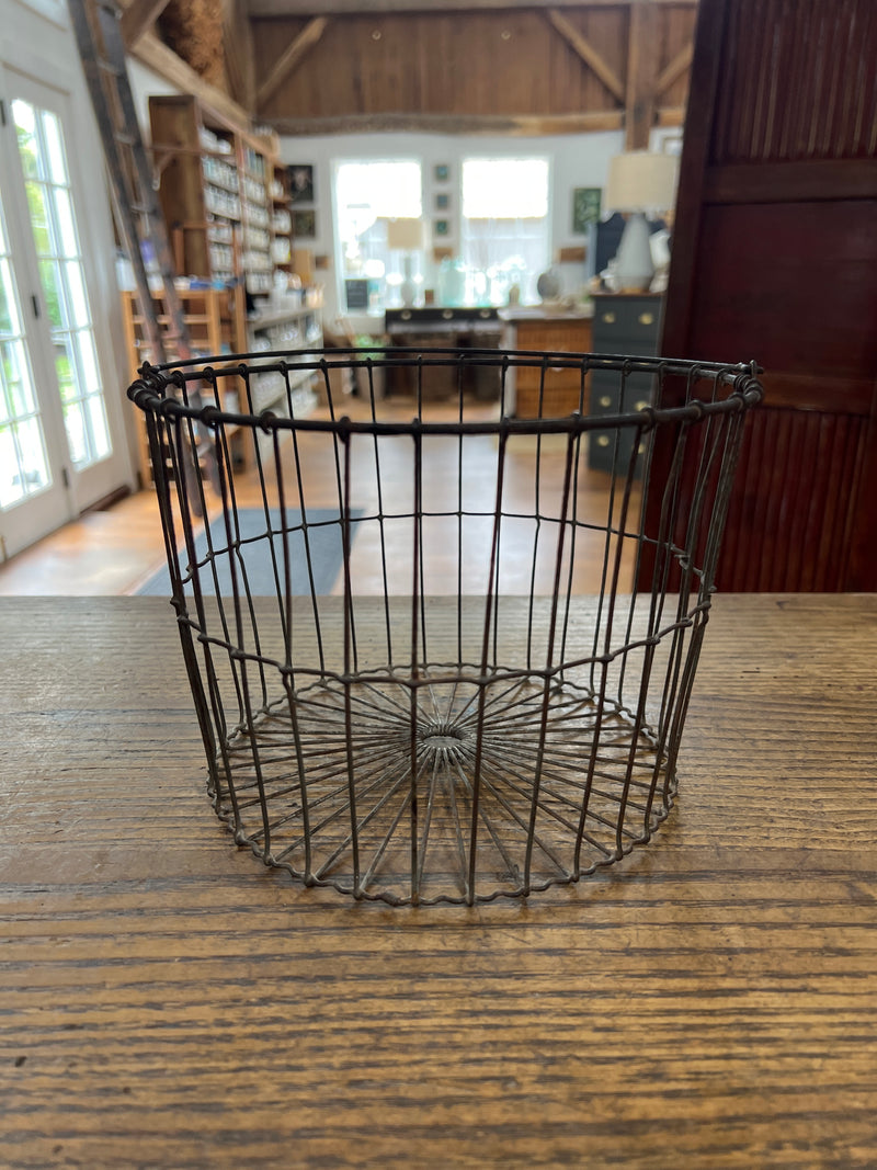 Vintage Wire Gathering Egg Basket