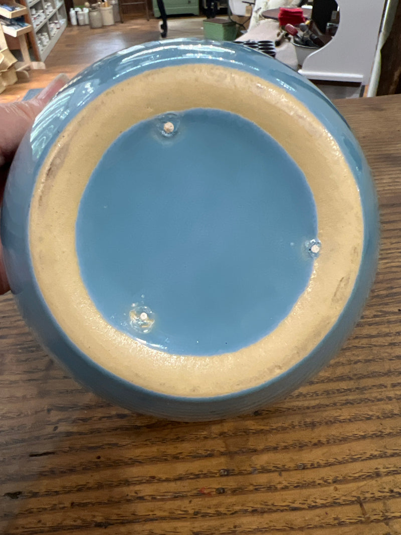 Vintage Blue Stoneware Bowl