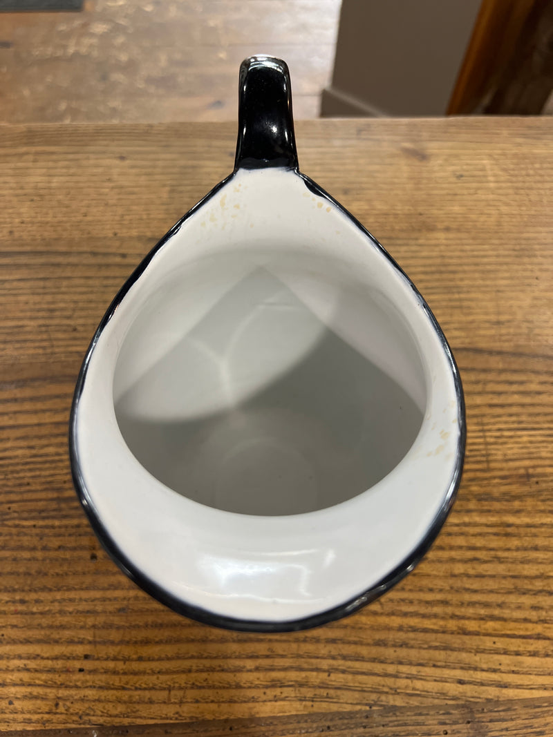 Vintage Enamel 9.5” Pitcher