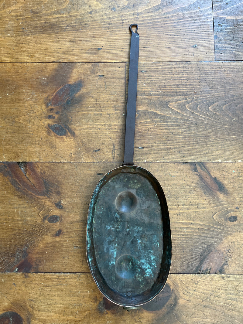 Vintage Copper Egg Poacher/Oyster Pan