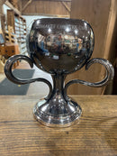 Antique 11” Tall Classic Three Handle Silver Plated  1914 Men’s Tennis Single Trophy Cup