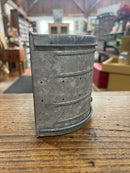 Vintage Galvanized Ventilated Fishing Belt/Strap Bait Box