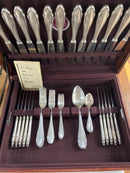 Vintage W.M.F Wurtembergische Metallwarren Fabrik German Silver Plated Set of 83 Pieces of Cutlery in Hard Wood Box