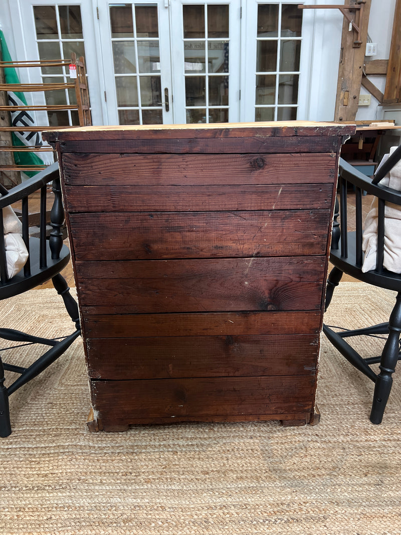 Primitive Four Drawer Pine Chest