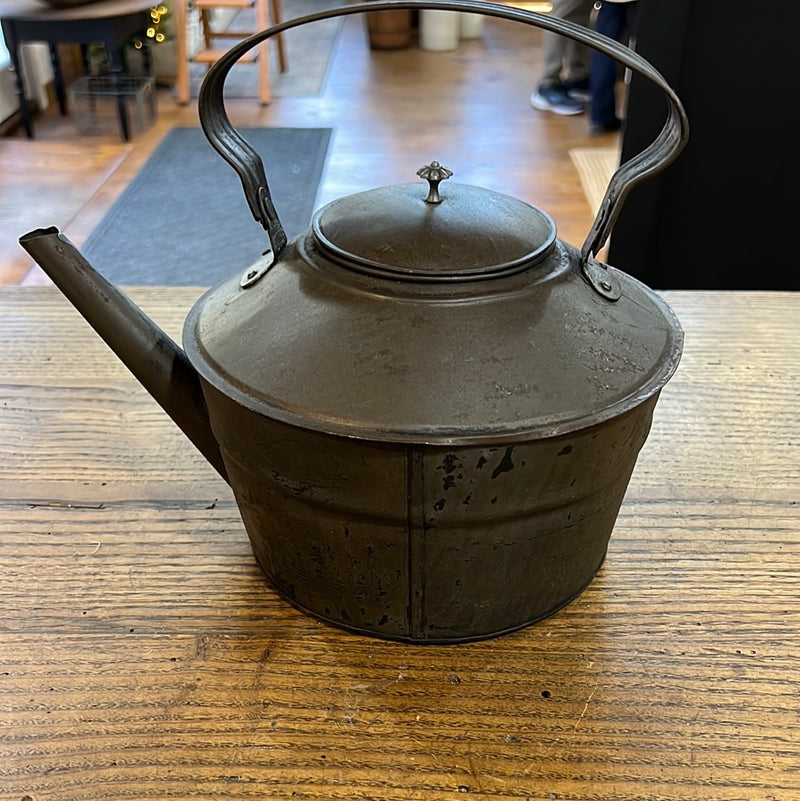 Early Tin Tea Kettle