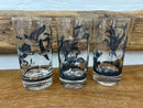 Vintage Lynn Bogue Hunt Game Bird High Ball Glasses Set of 3
