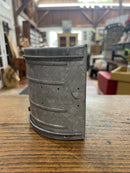 Vintage Galvanized Ventilated Fishing Belt/Strap Bait Box