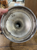 Antique 11” Tall Classic Three Handle Silver Plated  1914 Men’s Tennis Single Trophy Cup
