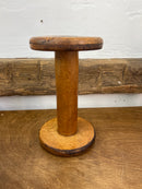 Vintage Wooden Industrial Textile Spool