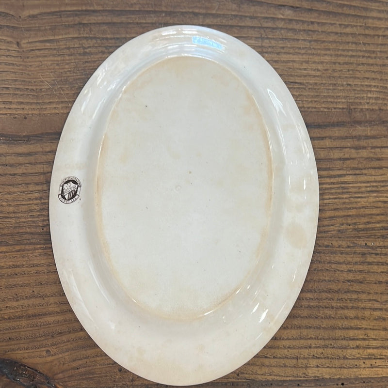 Antique G.W. Turner + Sons Phileau Oval Platter - Tunstall