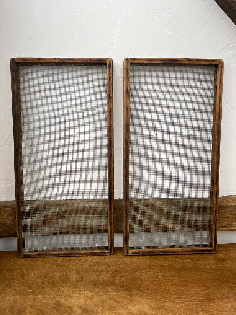 Primitive Mesh Wooden Framed Drying Tray