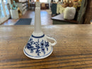 Vintage Blue Onion Porcelain Funnel