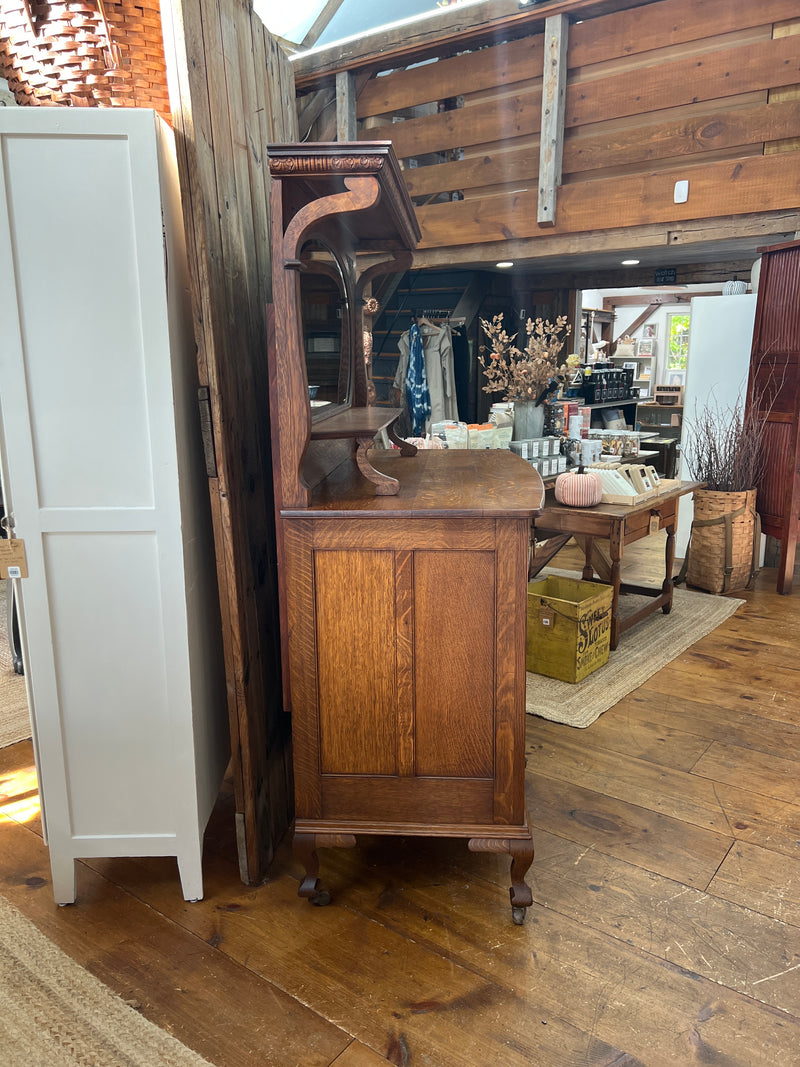 Antique Victorian Buffet/Sideboard with Mirror