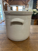 Antique Stoneware Crock - 2 Gallon with Slip Handles