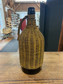 Vintage 12” Demijohn Wicker Wrapped Bottle