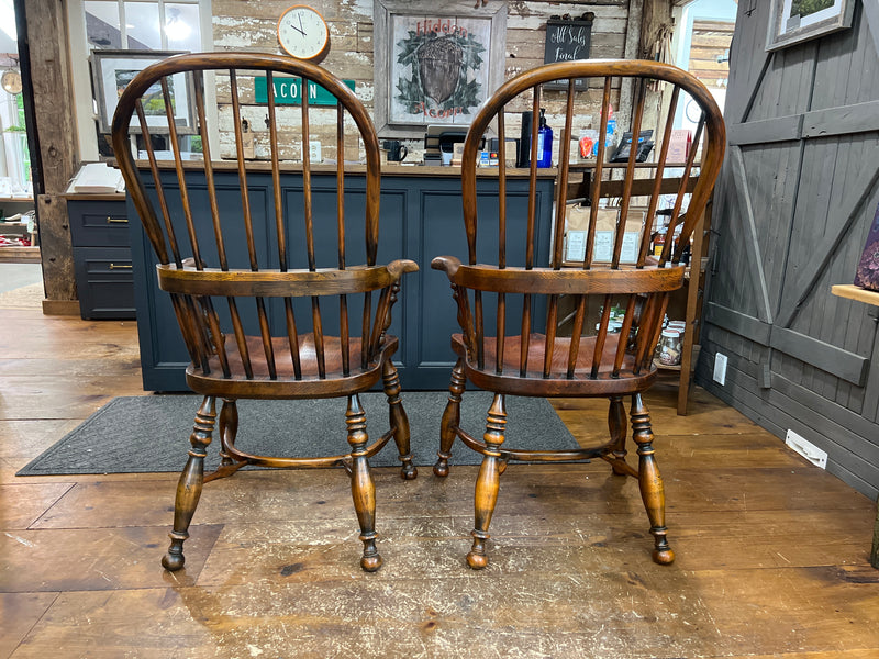 Pair of English Style Elm Chairs