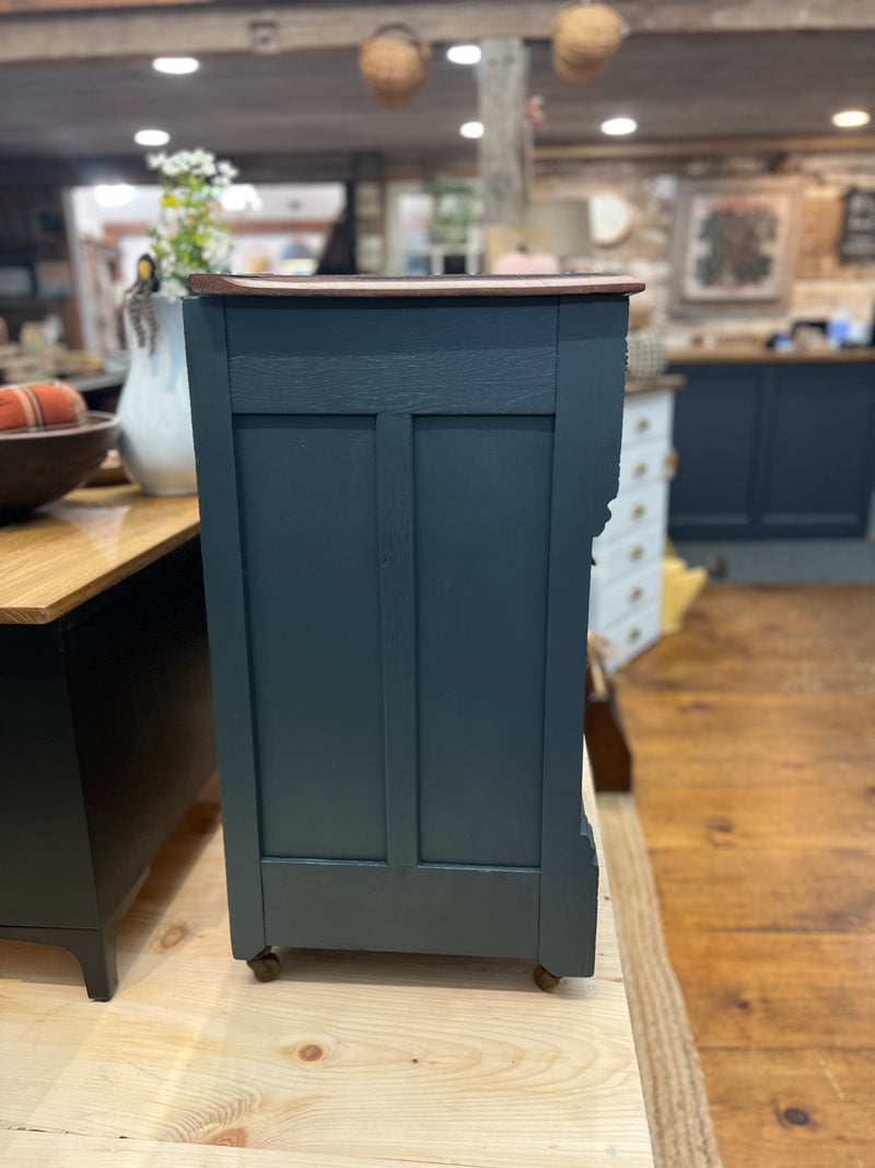 Antique Eastlake Oak Commode Cabinet
