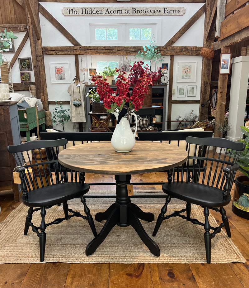 Vintage Set of Fiddleback Coal Black