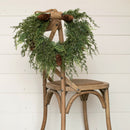 CEDAR HANGING WREATH WITH CONES 16"