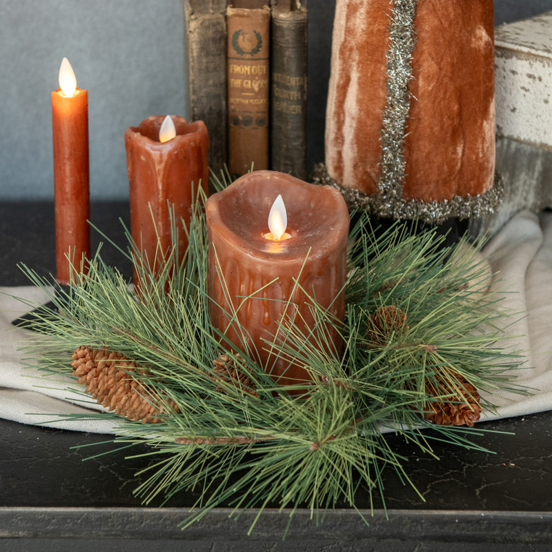 LONG NEEDLE PINE CANDLE RING