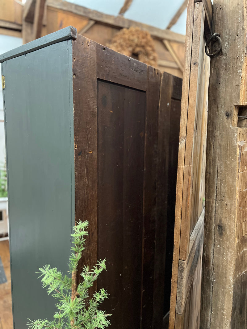 Two Door Primitive Cabinet with Drawer Base