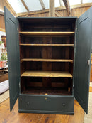 Two Door Primitive Cabinet with Drawer Base